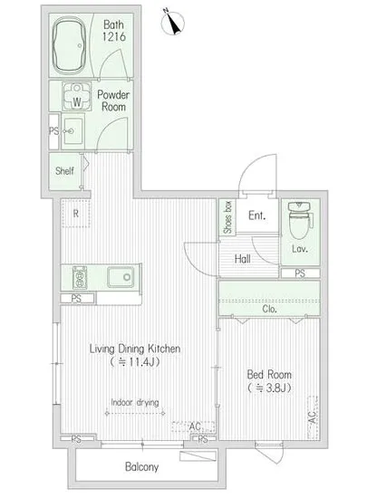 スクエア市谷河田町ヒルサイド 401