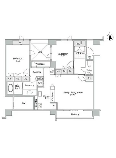ヴィラテラッセ白金台 2F