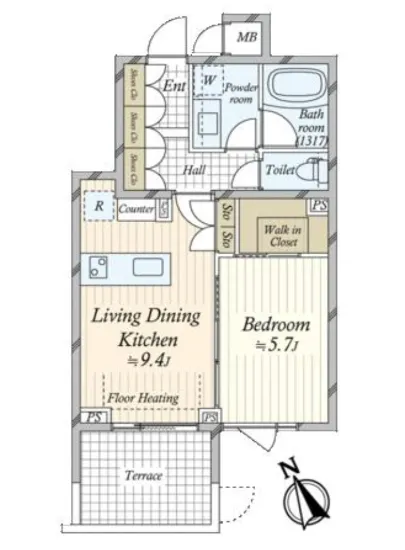 ザ・レジデンシャル北青山 B1F