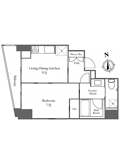 ライオンズフォーシア白金高輪 502