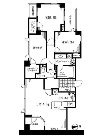 シティハウス文京目白台 701