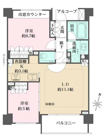 パークハウス目黒学芸大学プレイス 404