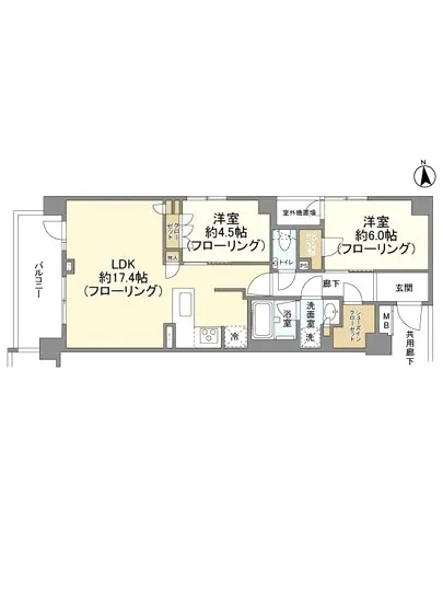 オープンレジデンシア目黒柿の木坂 2F