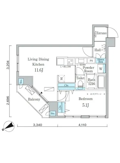 アーバネックス八丁堀 202