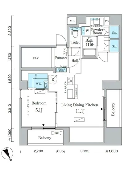 アーバネックス八丁堀 701