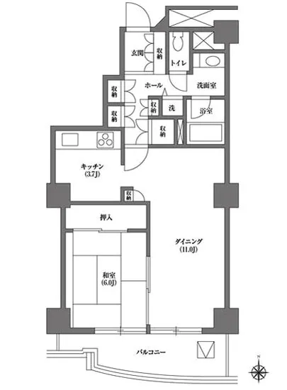 文京グリーンコートビュータワー本駒込 B-2006