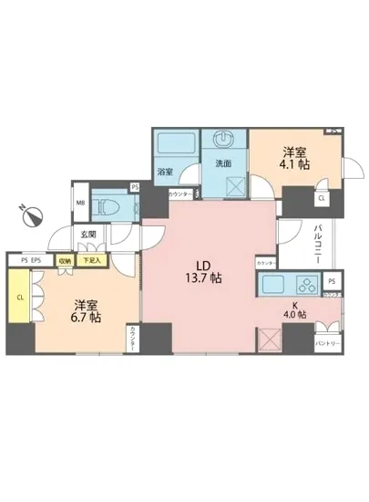 サンクタス銀座 9F