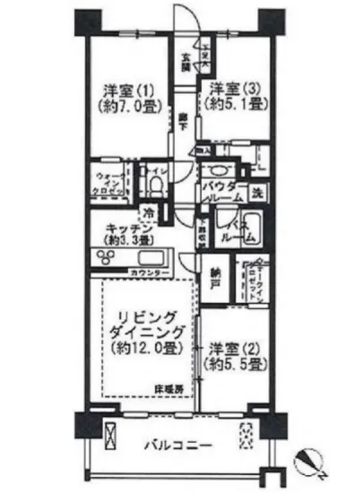 ガーデンヒルズ四ツ谷迎賓の森 3F