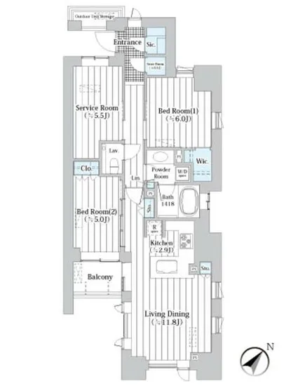 ザ・グランクラッセ日本橋イースト 1207