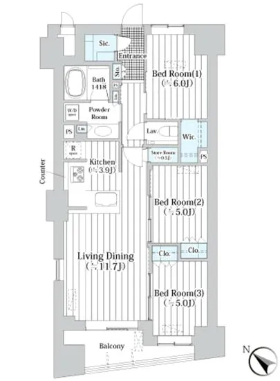ザ・グランクラッセ日本橋イースト 1202