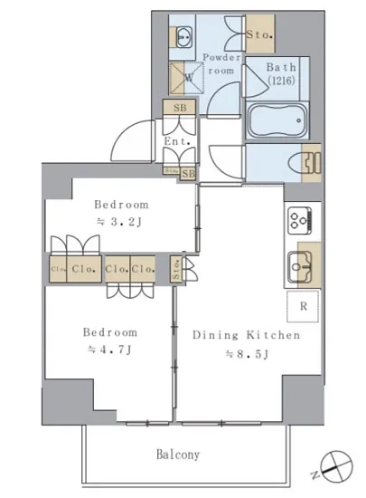 ブリリアイスト赤羽 904