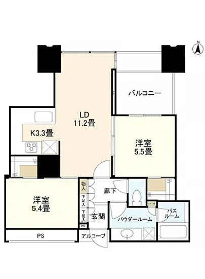 ワールドシティタワーズブリーズタワー 28F
