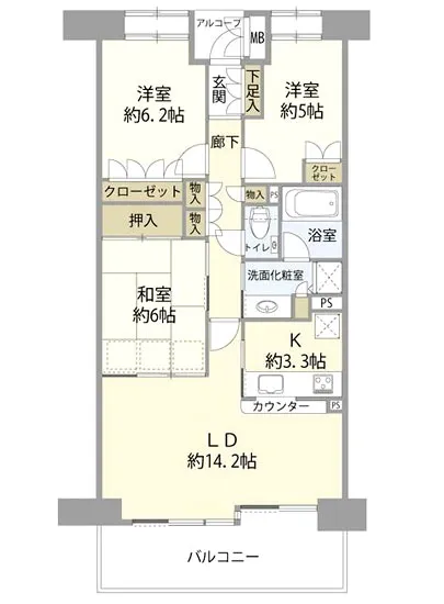 小石川後楽園パークハウス 7F