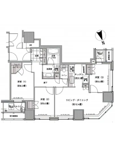ウエストパークタワー池袋 1802