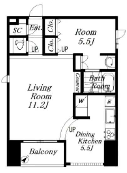 プレール・ドゥーク銀座東 604