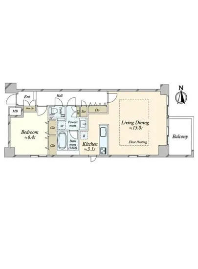 オープンレジデンシア恵比寿 2F