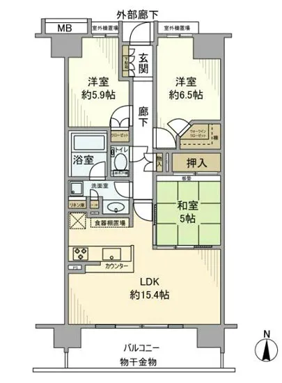 サンクタス南品川 1107