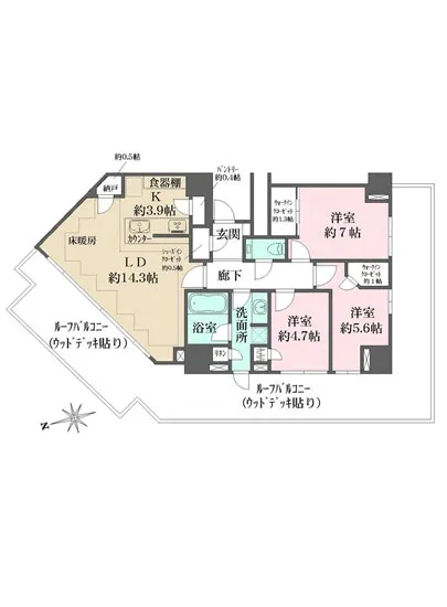 ザ・レジデンス四谷ガーデン 502