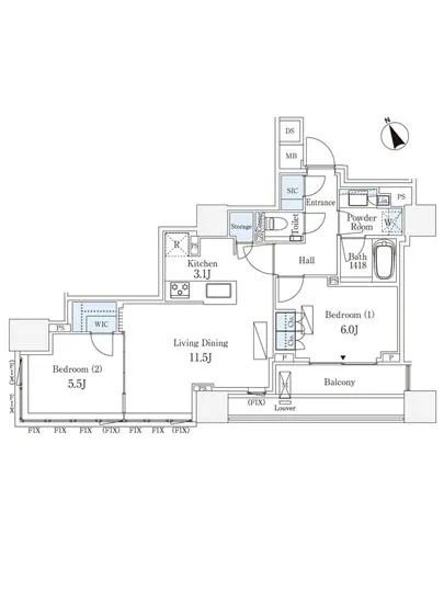 アルビオ・ザ・タワー千代田飯田橋 703