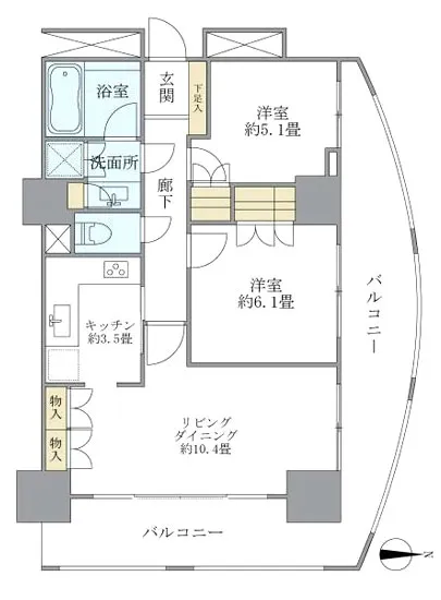 ザ・パークタワー東京サウス 313