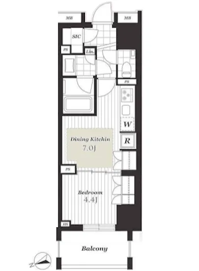 オープンレジデンシア池尻大橋 4F