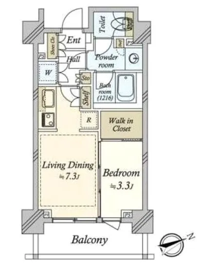 イニシアイオ新宿夏目坂 405