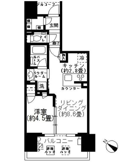 シティハウス中目黒レジデンス 3F