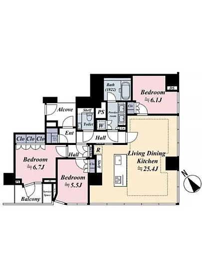 ザ・レジデンス六本木 7F