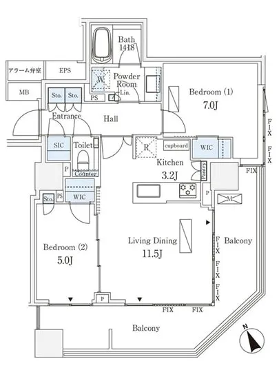 アルビオ・ザ・タワー千代田飯田橋 1204