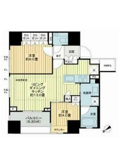 クレヴィア中目黒 7F