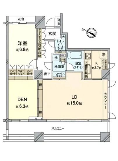 パークホームズ新宿若松町 6F