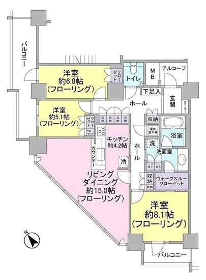 ビーコンタワーレジデンス 19F