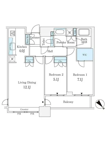ル・サンク大崎シティタワー 1808