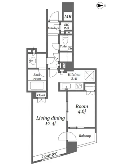 パークリュクス三宿 402