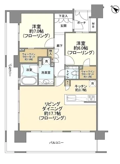 クレストシティレジデンス 15F