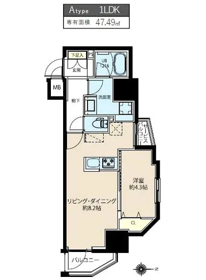 LUNIQ新御徒町1 206