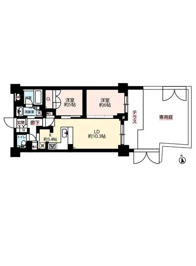 オープンレジデンシア神楽坂 E-1F