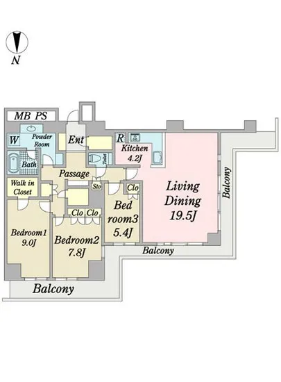 Wコンフォートタワーズウエスト 6F