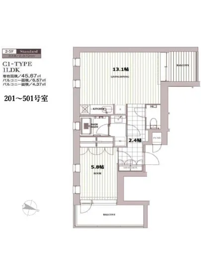 エスセナーリオ麻布十番 201