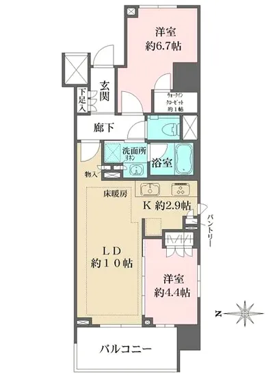 ザ・パークハウスアーバンス渋谷 9F