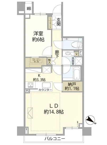 ザ・パークハウス諏訪山 4F