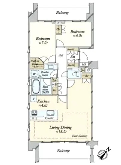 グランドヒルズ三軒茶屋ヒルトップガーデン 6F
