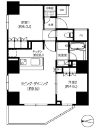 ザ・パークハウス新宿柏木 2F