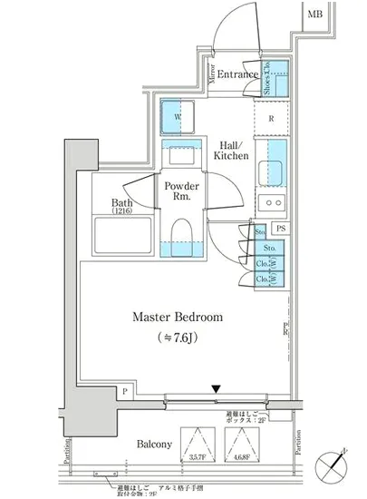 パークリュクス日本橋大伝馬町 304