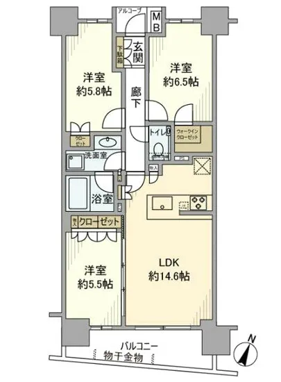 ジオ新宿若松町 4F