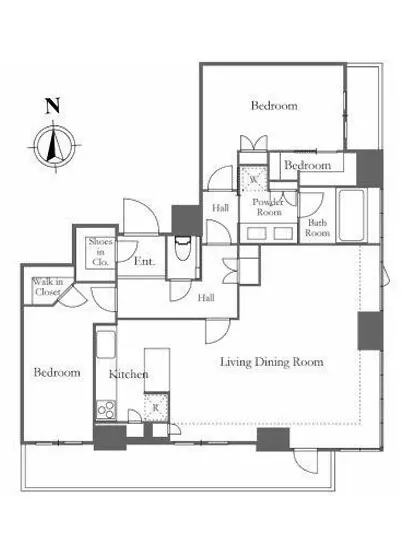 パークコート乃木坂ザタワー 18F
