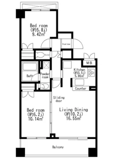 レジディア世田谷弦巻 203