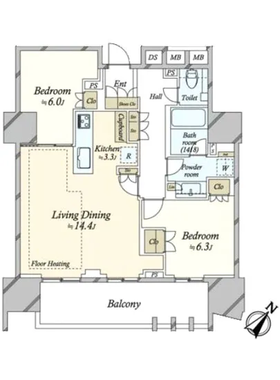プレミスト東銀座築地アークコート 5F
