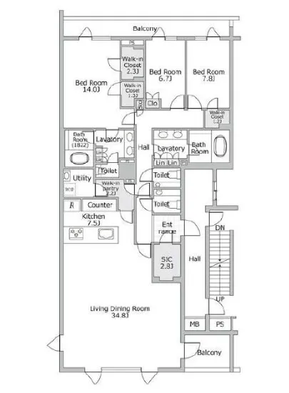 レフィール南麻布 2F