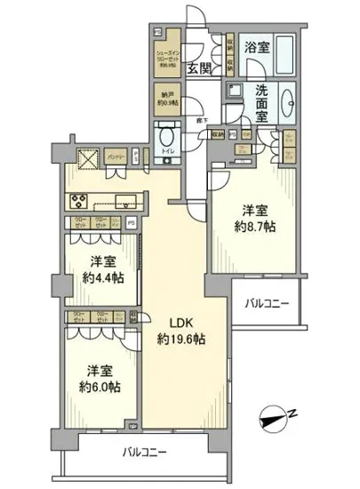 パークコート神楽坂 3F